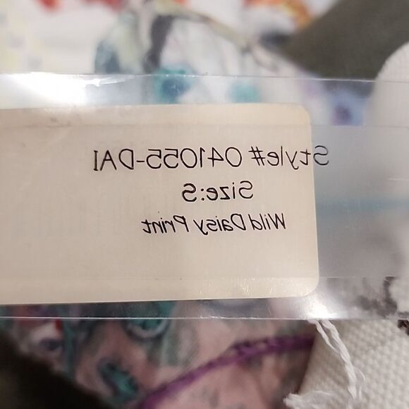 Goa Wild Daisy Print Y2K Top with Embroidery - Picture 6 of 12